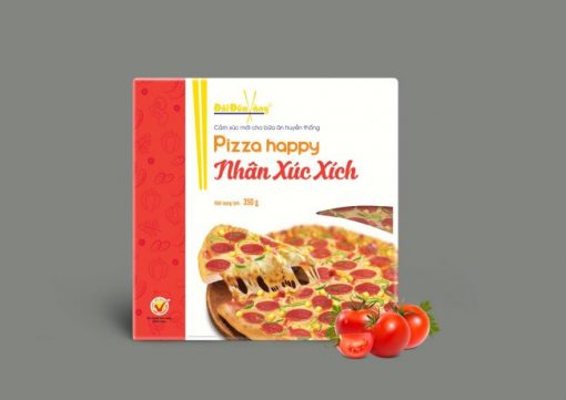 Hình ảnh pizza nhân xúc xích thương hiệu Đôi Đũa Vàng