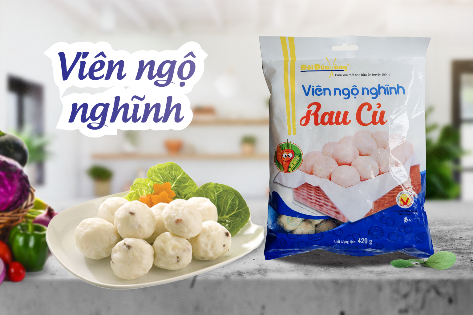 VIÊN RAU CỦ CHIÊN 420GR | GIAO HÀNG TẬN NHÀ GIÁ RẺ
