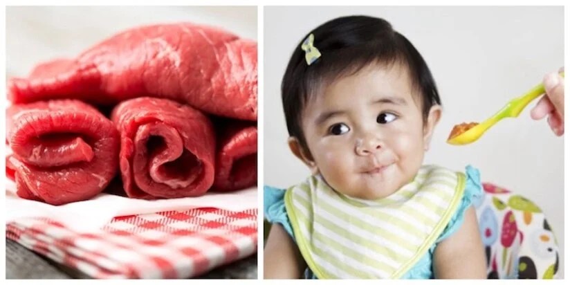 Trẻ mấy tháng tuổi ăn được thịt bò