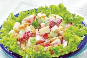 cách làm salad táo lê