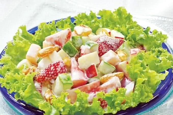 cách làm salad táo lê